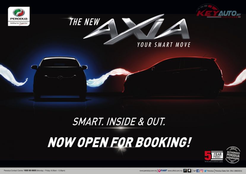 新款 Perodua Axia 开放订购，预售价 RM24k &ndash; RM43k