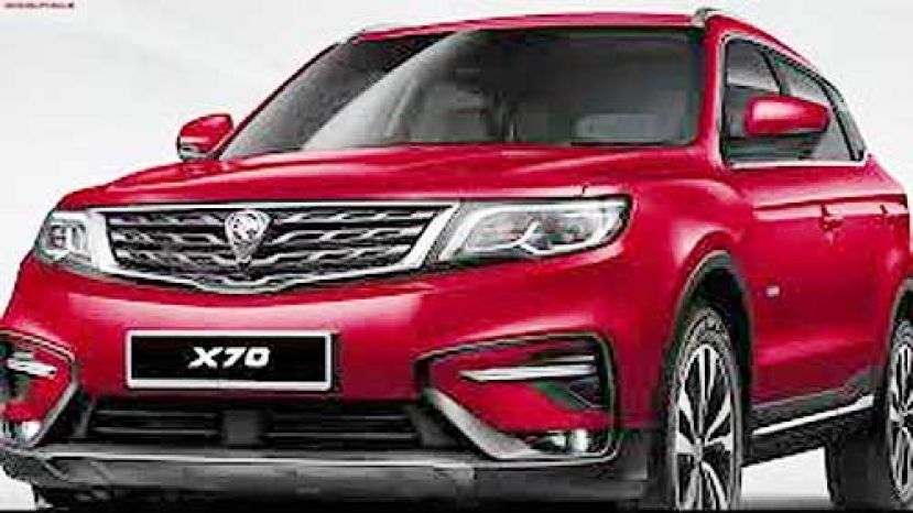 图示：宝腾首款休旅车（SUV）X70。