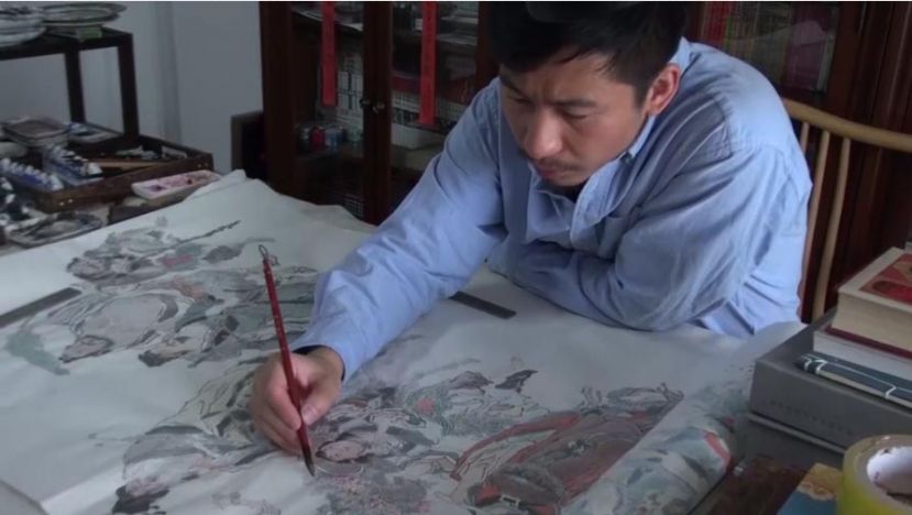 &ldquo;80后&rdquo;画家李云中 将孙悟空&ldquo;画进&rdquo;联合国