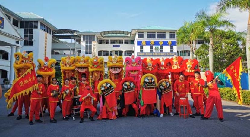 廉中新年期间将出动10支狮队向各界贺岁。