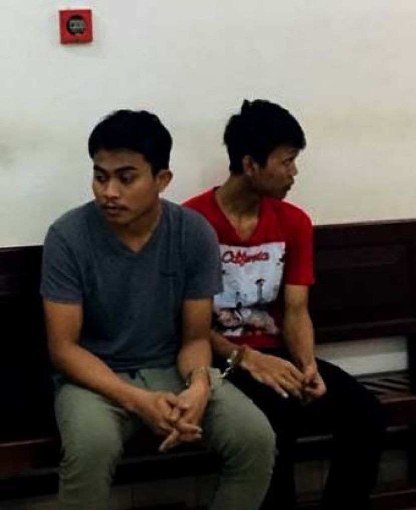 抢劫任职百货公司办事处的2名印尼籍被告一摄。