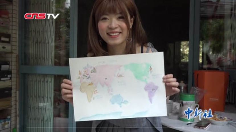 成都&ldquo;80后&rdquo;美女手绘大熊猫&ldquo;游&rdquo;遍全世界