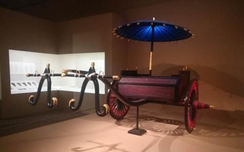 图示：本次展览展厅内一角。