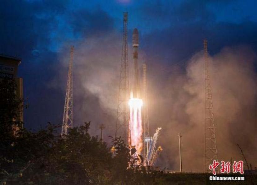 6颗卫星搭载从法属圭亚那发射的&ldquo;联盟号&rdquo;火箭升空。
