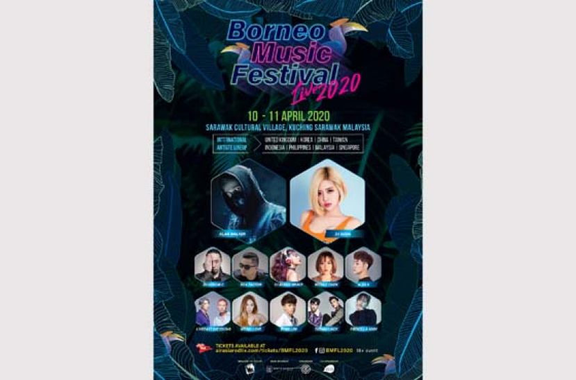 Alan Walker、DJ Soda砂拉越古晋参与万人音乐节， Borneo Music Festival Live 2020即将引爆！