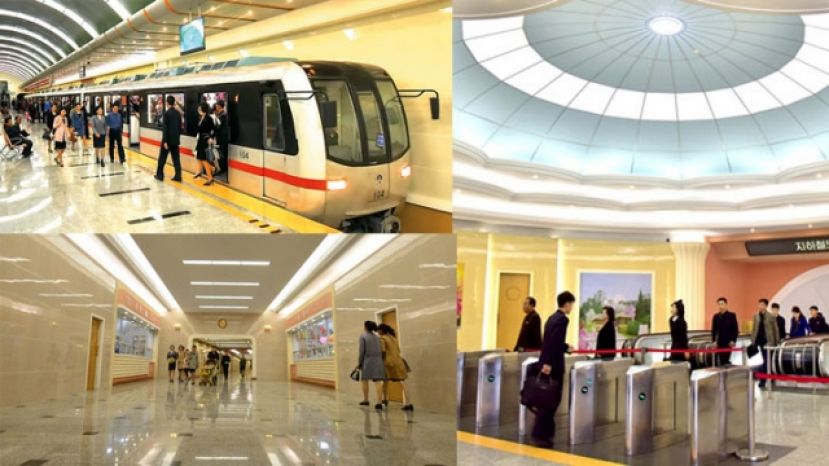 平壤地铁改建后焕然一新。