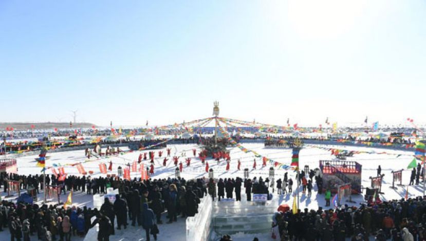 吉林查干湖冬捕启幕   &ldquo;头鱼&rdquo;拍出近百万天价