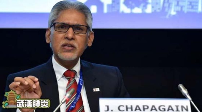 恰帕盖恩指中国各界捐出的口罩许多不合格，认为不宜分发给医院。