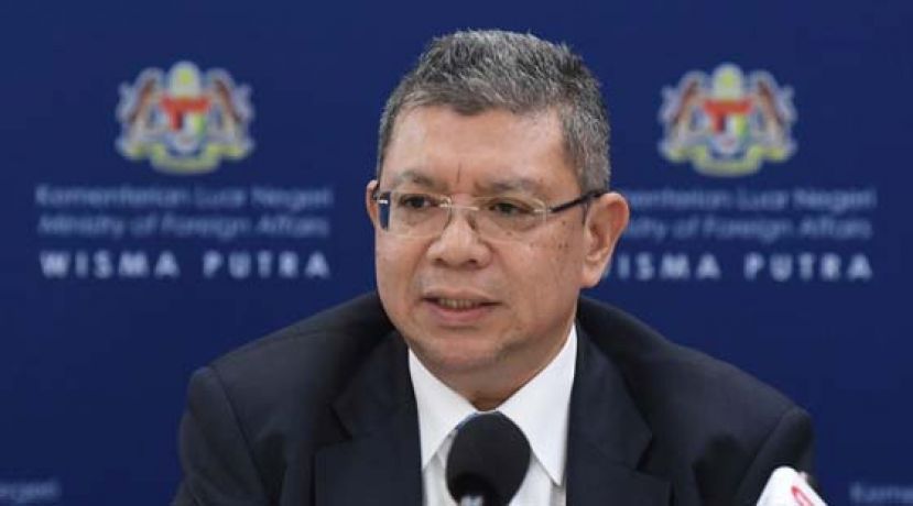 外交部长拿督赛夫丁阿都拉。