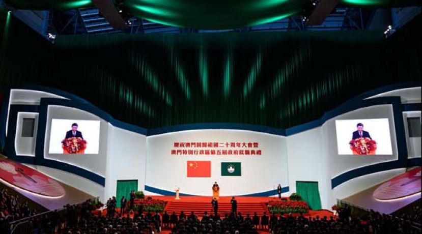 中国国家主席习近平周五在澳门强调，港、澳两个特区事务属中国内政，用不着外部势力指手画脚。