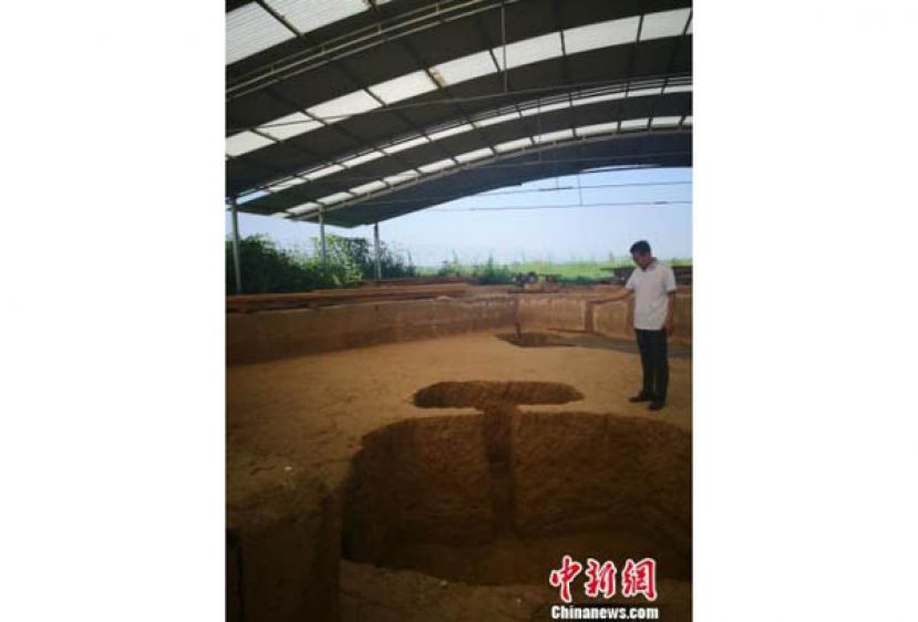 行唐故郡遗址发现的遗迹。