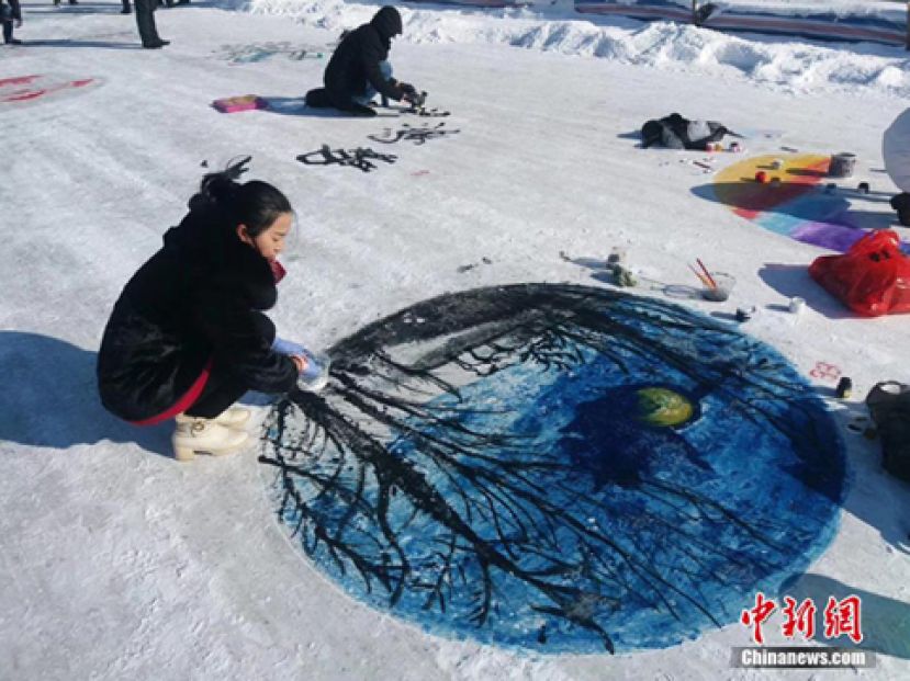 内蒙古举办冰雪大地艺术创意大赛