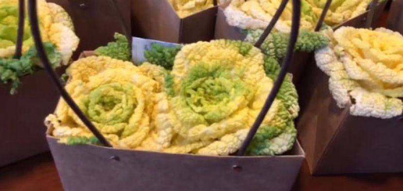 南京农业大学&ldquo;玫瑰白菜&rdquo;亮相  能吃能看惹人眼