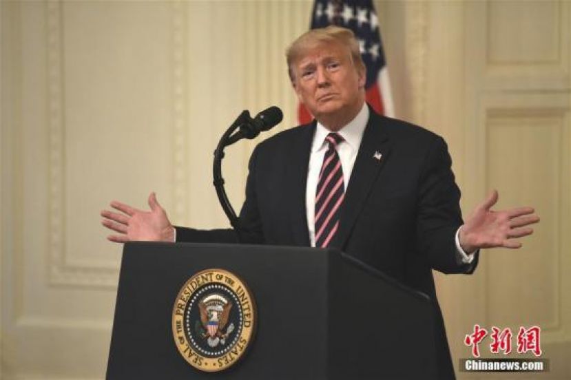 ●资料图：美国总统特朗普。