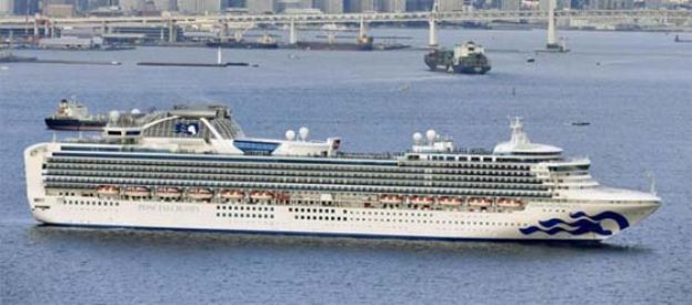 &ldquo;钻石公主号&rdquo;10乘客确诊 联航周六起暂停港美航班