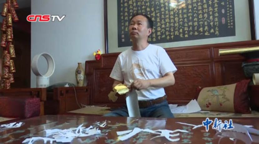安徽撕纸传承人：以手为剪以撕代写 融合创新传承文化