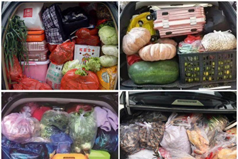 年后返家  网民晒&ldquo;妈妈装的后备箱&rdquo;