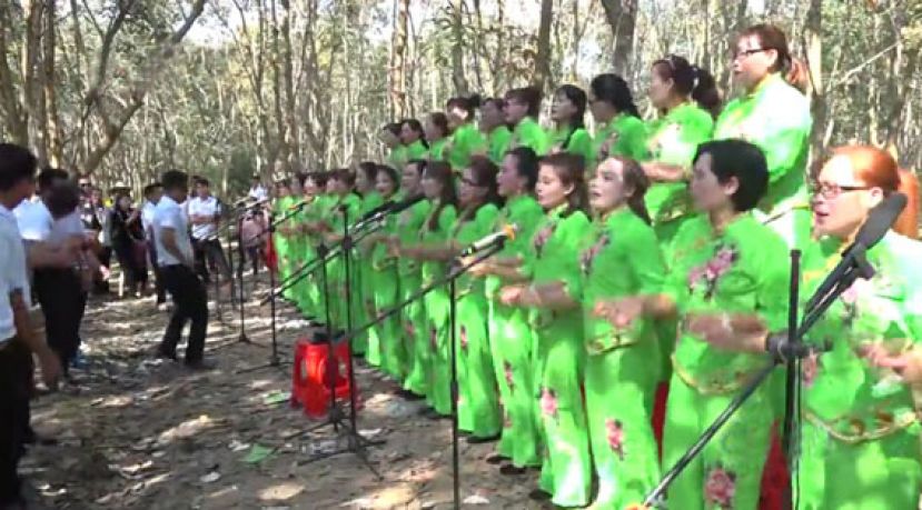 海南儋州唱调声过大年 传统民俗助力适婚青年节后&ldquo;脱单&rdquo;