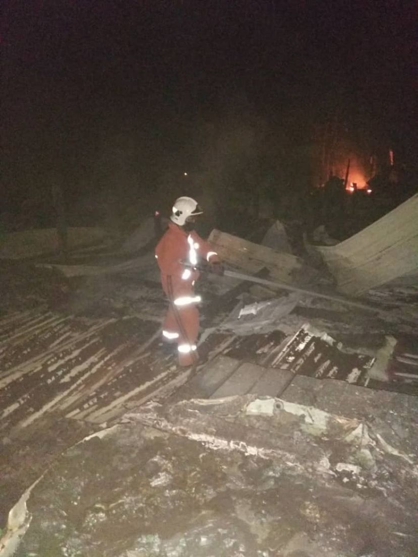 实兰高UMPANG长屋是今年来第四座遭遇火神光顾的长屋，有161人失去栖身之所。