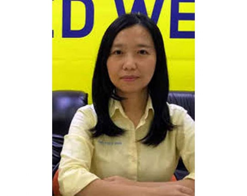 砂人联党中央妇女组主席许德婉。